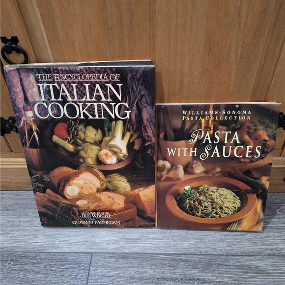 Set of 2 Cookbooks: "Encyclopedia of Italian Cooking" & "Pasta with Sauces" - Picture 1 of 4